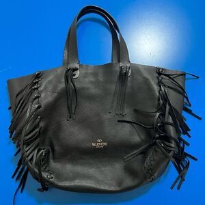Valentino Fringe Tote. PRISTINE condition!